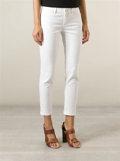 michael kors white shorts|michael kors denim pants.